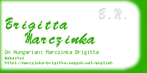 brigitta marczinka business card